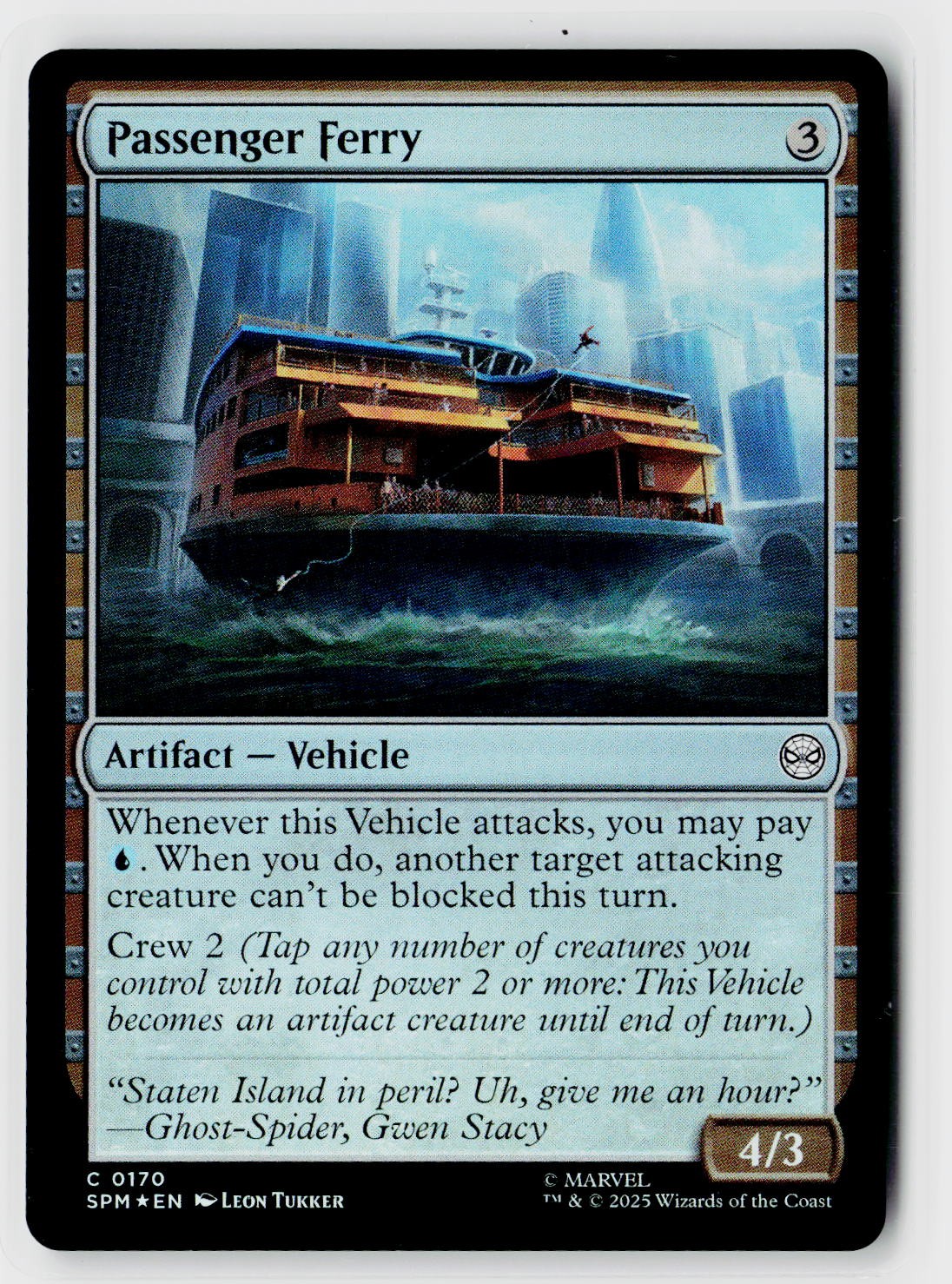 Marvel's Spider-Man #170 Passenger Ferry