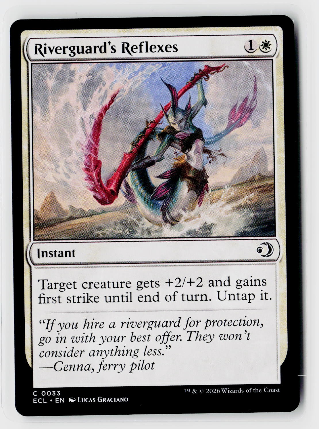 Lorwyn Eclipsed #33 Riverguard's Reflexes