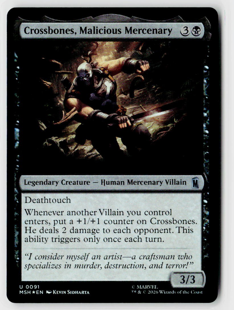 Marvel Super Heroes #91 Crossbones, Malicious Mercenary Foil