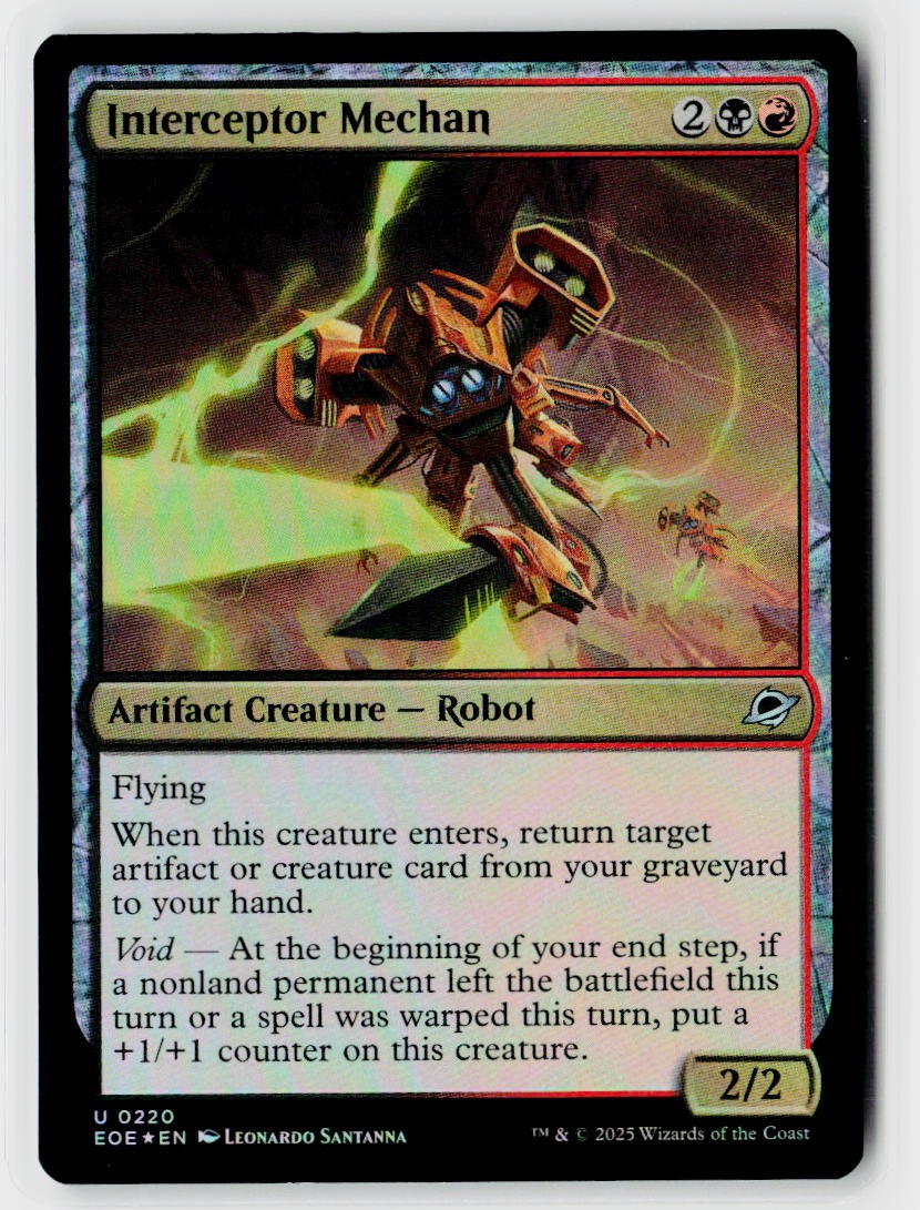 Edge of Eternities #220 Interceptor Mechan Foil