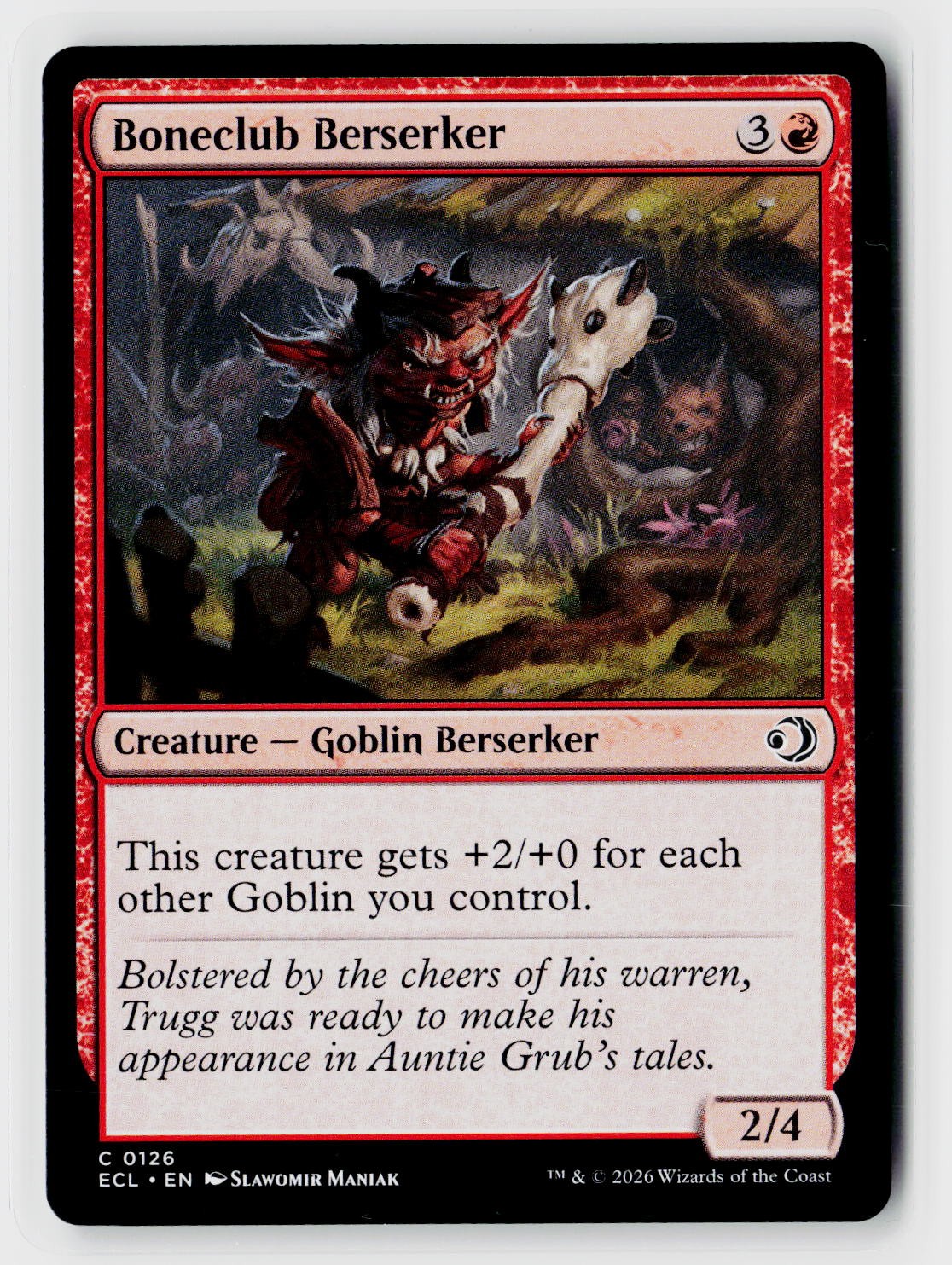 Lorwyn Eclipsed #126 Boneclub Berserker