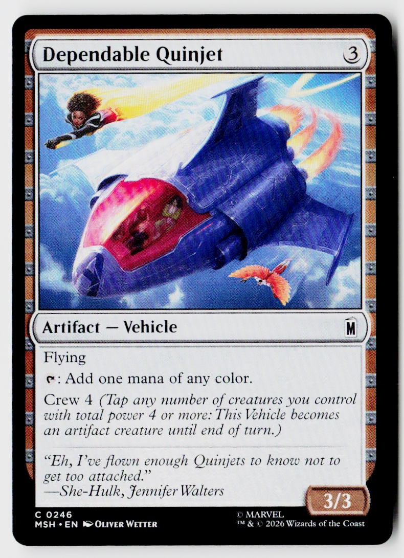 Marvel Super Heroes #246 Dependable Quinjet