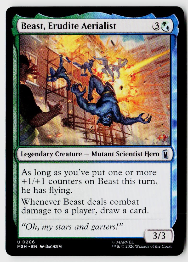 Marvel Super Heroes #206 Beast, Erudite Aerialist