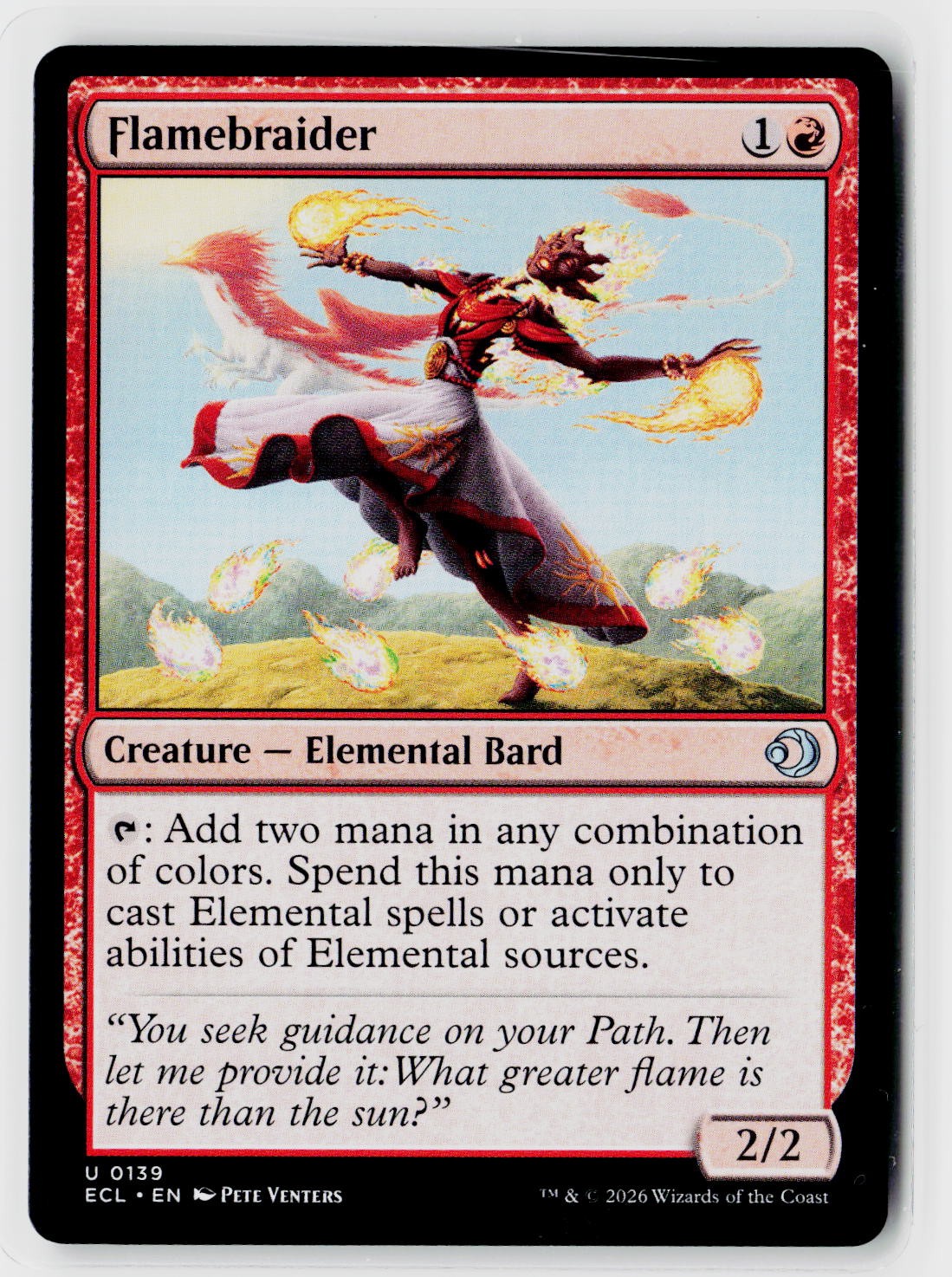 Lorwyn Eclipsed #139 Flamebraider