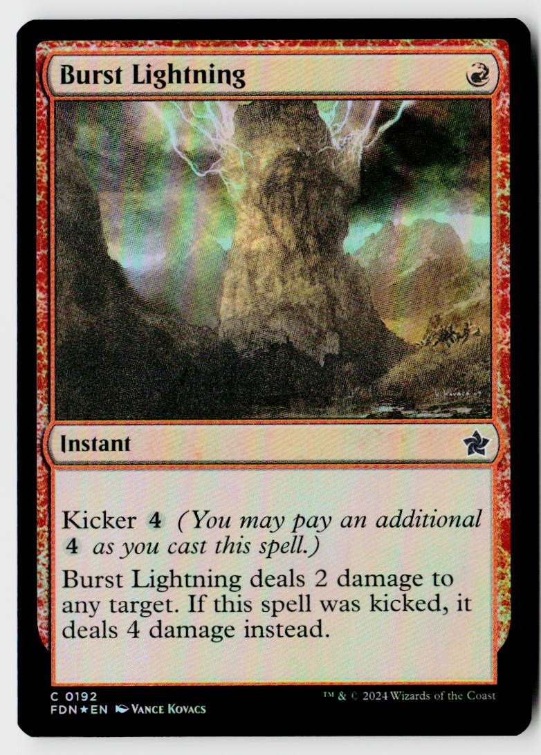 Foundations #192 Burst Lightning Foil