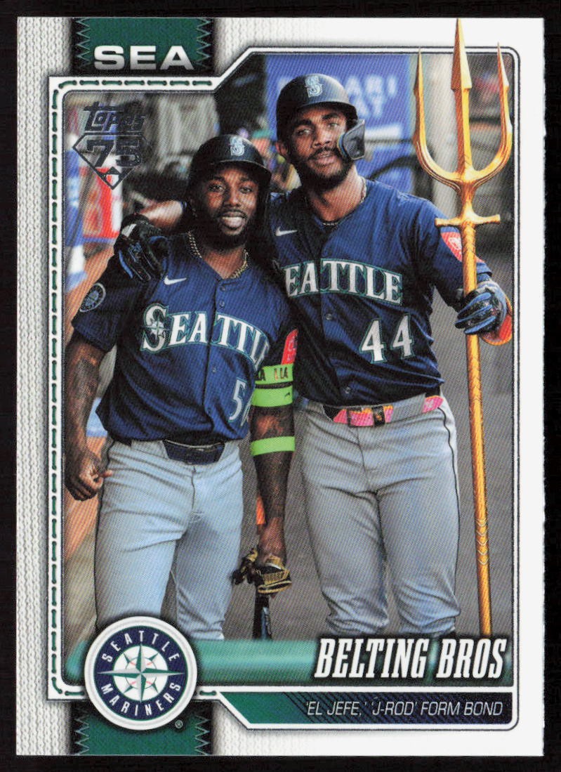 2026 Topps #369 Belting Bros (Randy Arozarena / Julio Rodriguez)