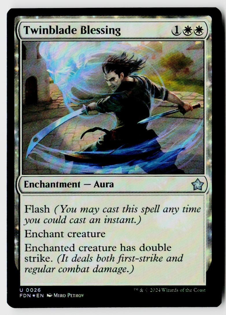 Foundations #26 Twinblade Blessing Foil