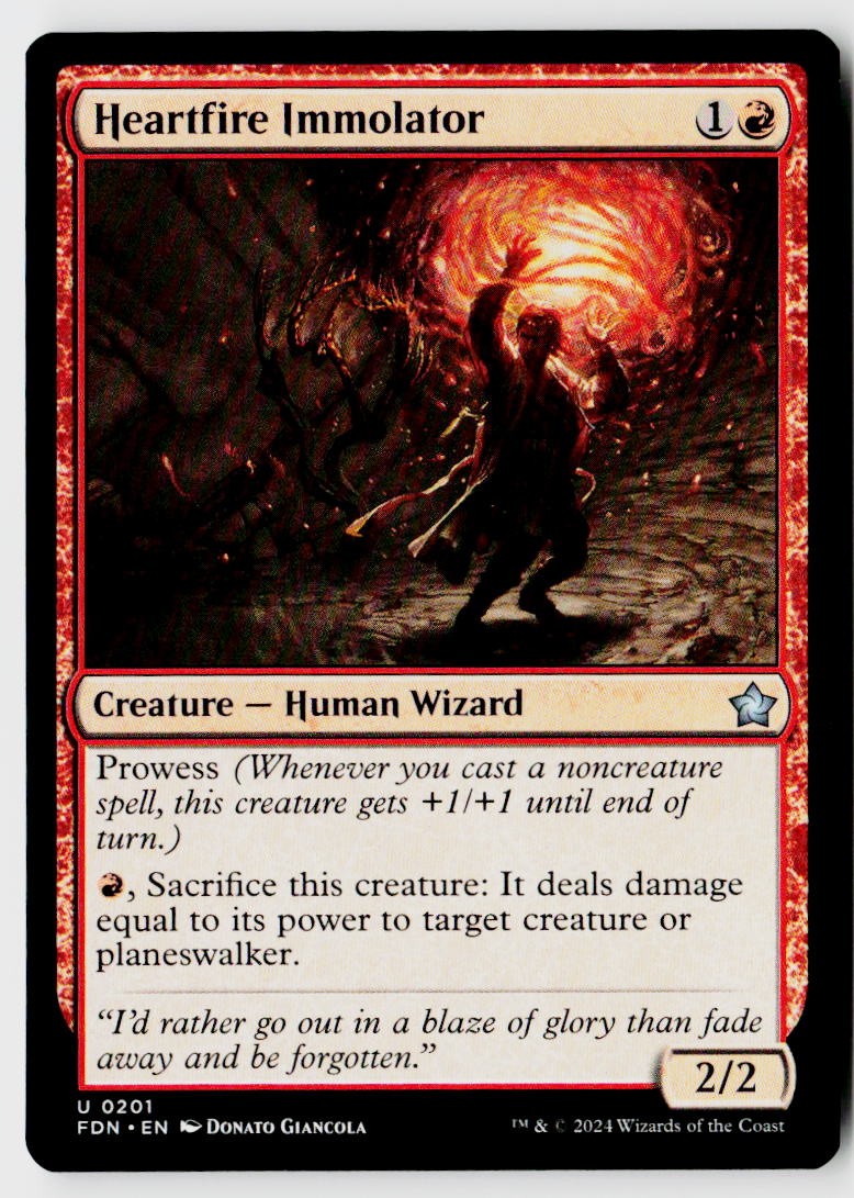 Foundations #201 Heartfire Immolator