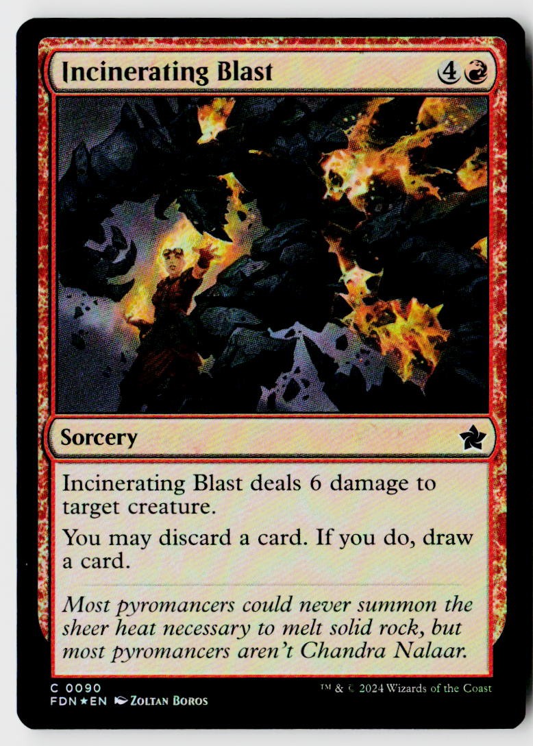 Foundations #90 Incinerating Blast Foil