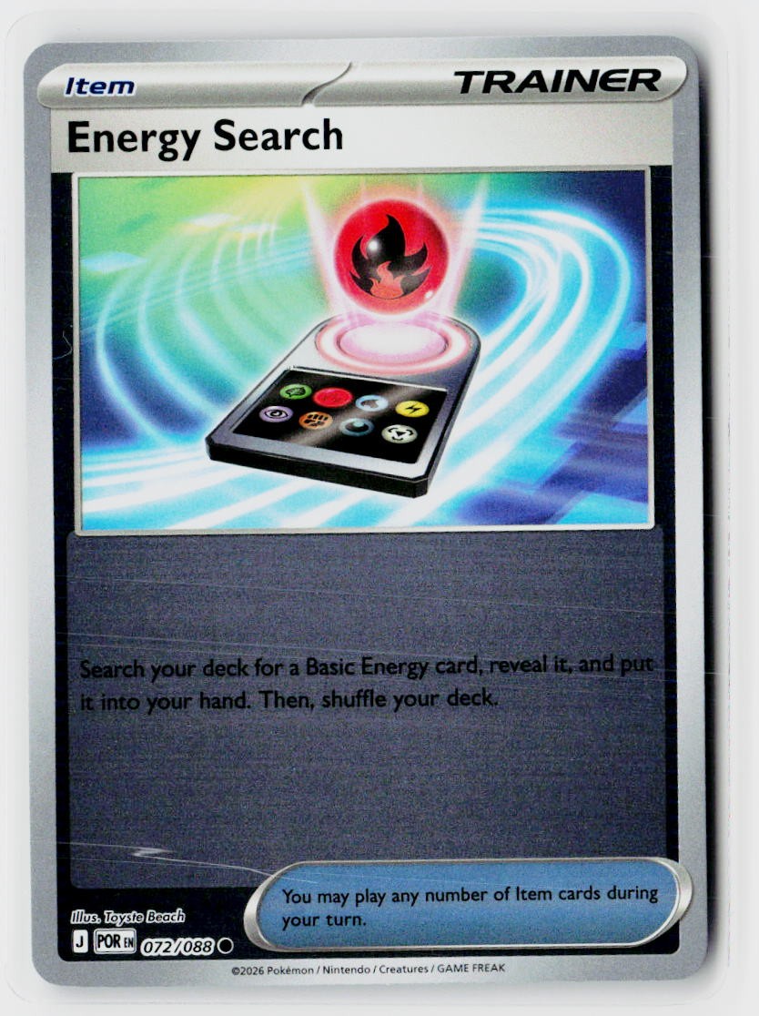 ME03: Perfect Order #072/088 Energy Search Reverse Holo
