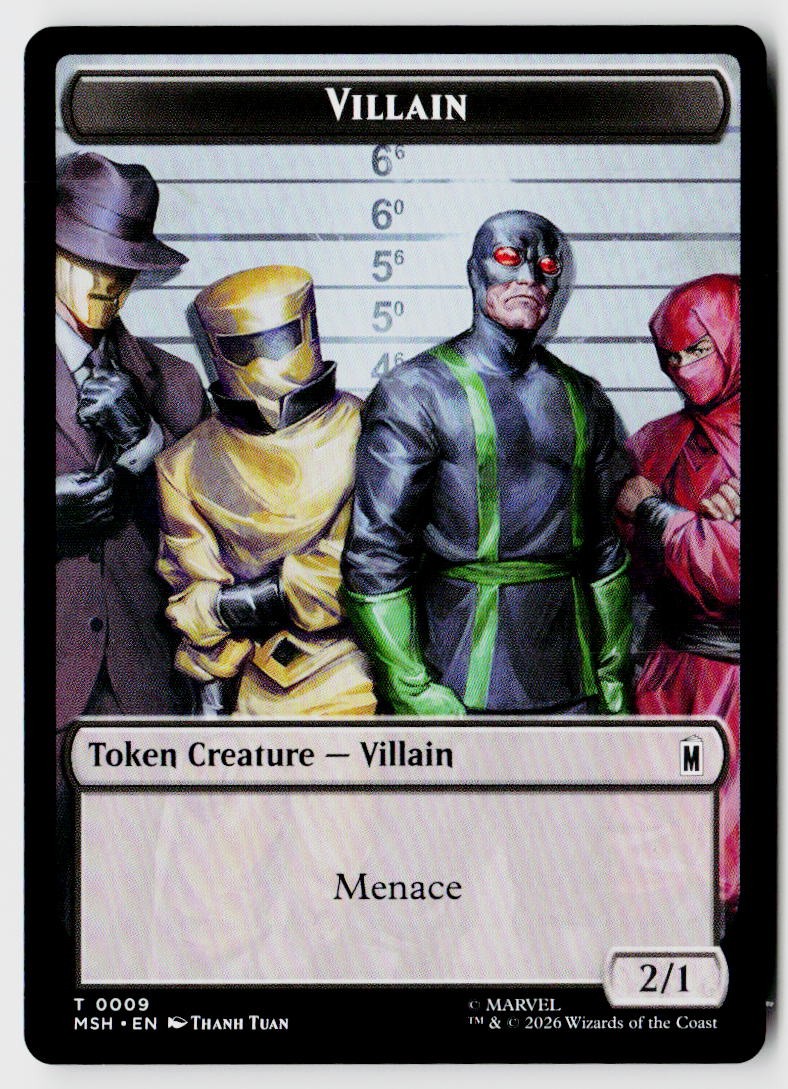Marvel Super Heroes #009/022 Villain // Treasure Double-Sided Token