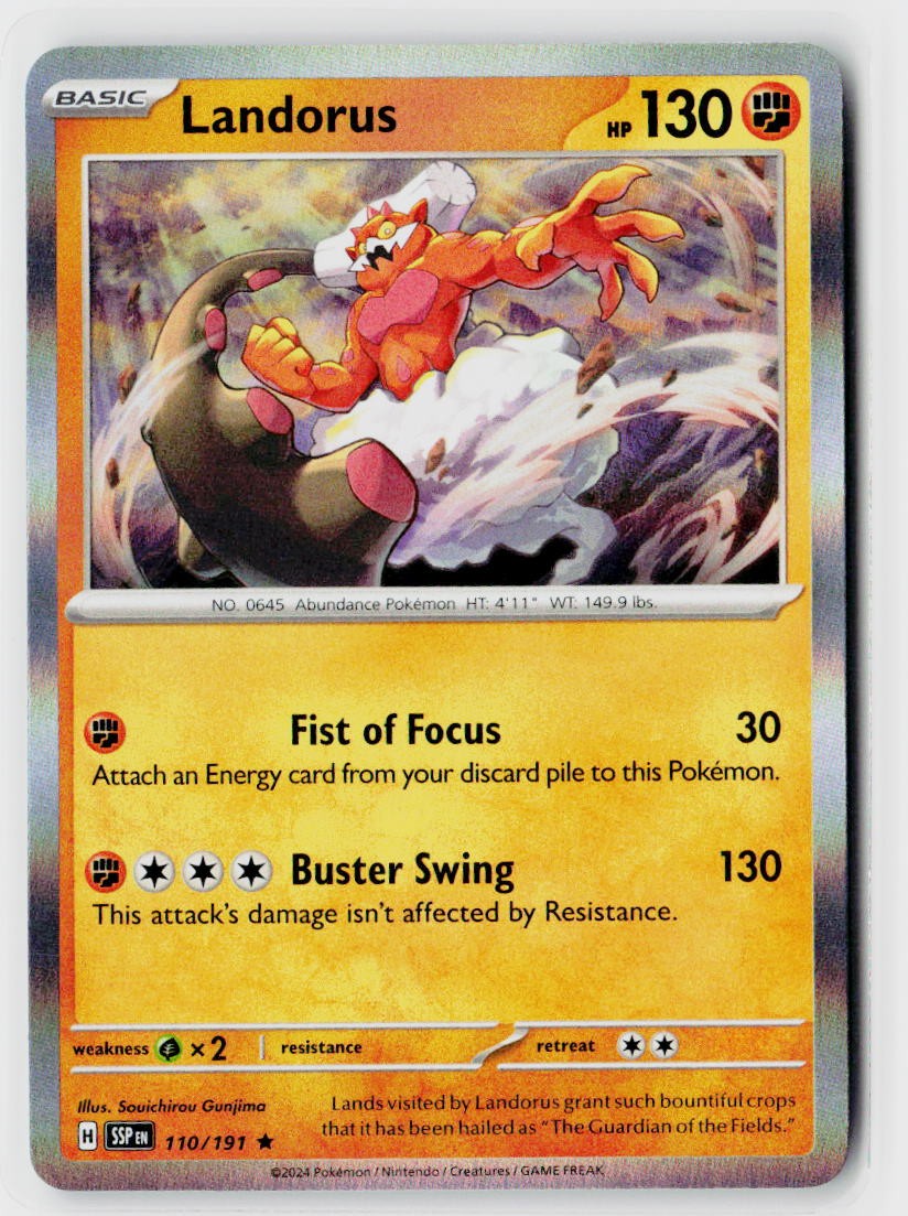 SV08: Surging Sparks #110/191 Landorus Holo