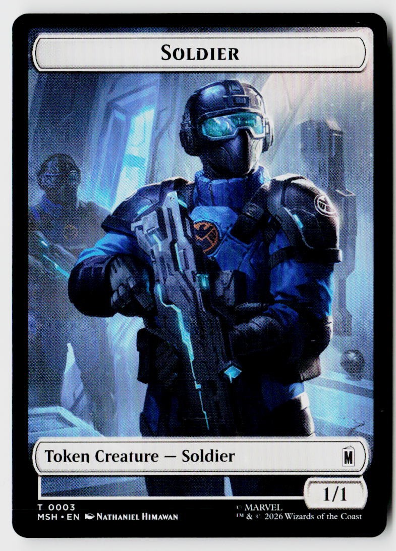 Marvel Super Heroes #009/003 Villain // Soldier Double-Sided Token