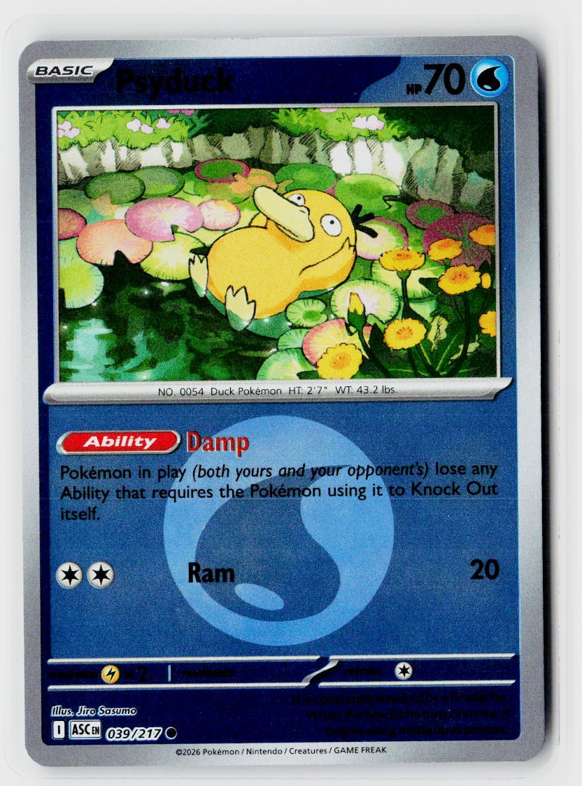 ME: Ascended Heroes #039/217 Psyduck - 039/217 (Energy Symbol Pattern) Reverse H
