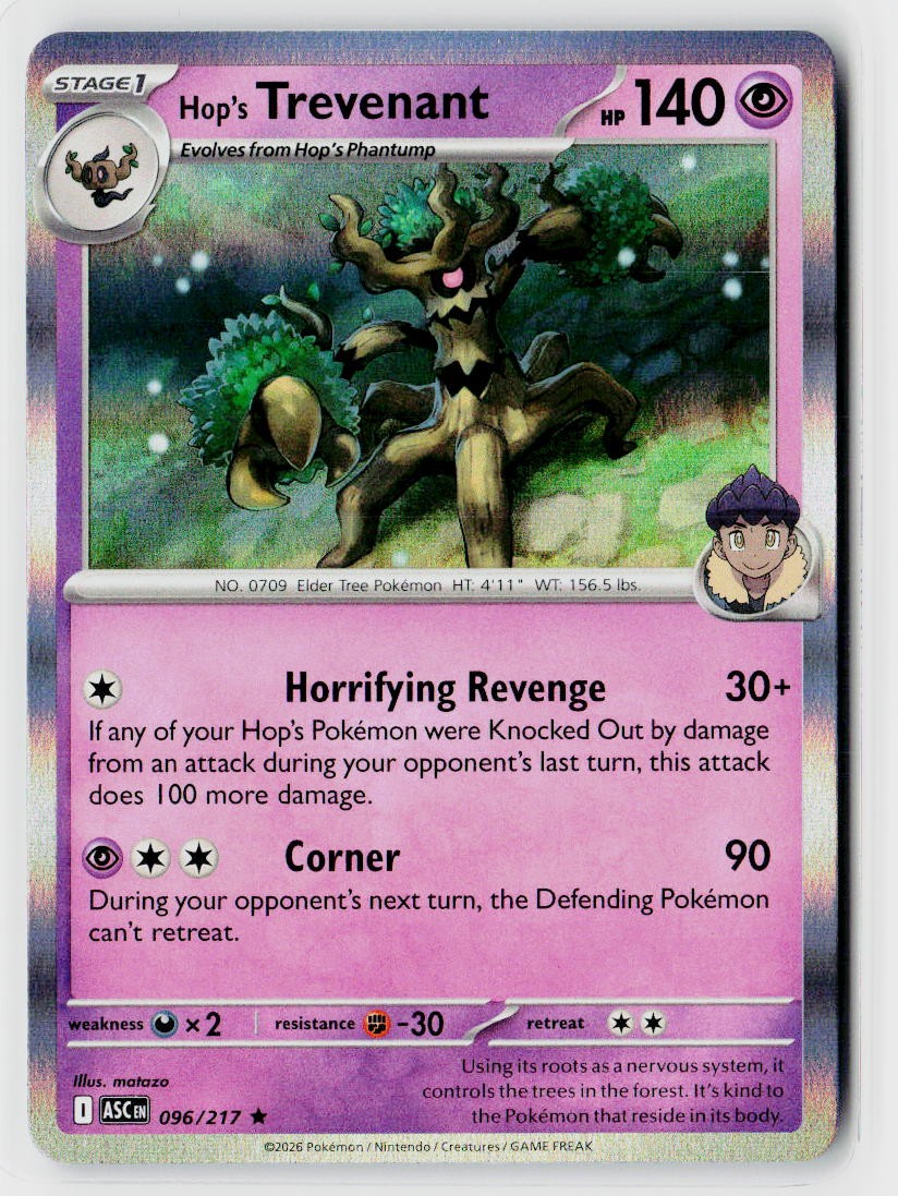 ME: Ascended Heroes #096/217 Hop's Trevenant - 096/217 Holo