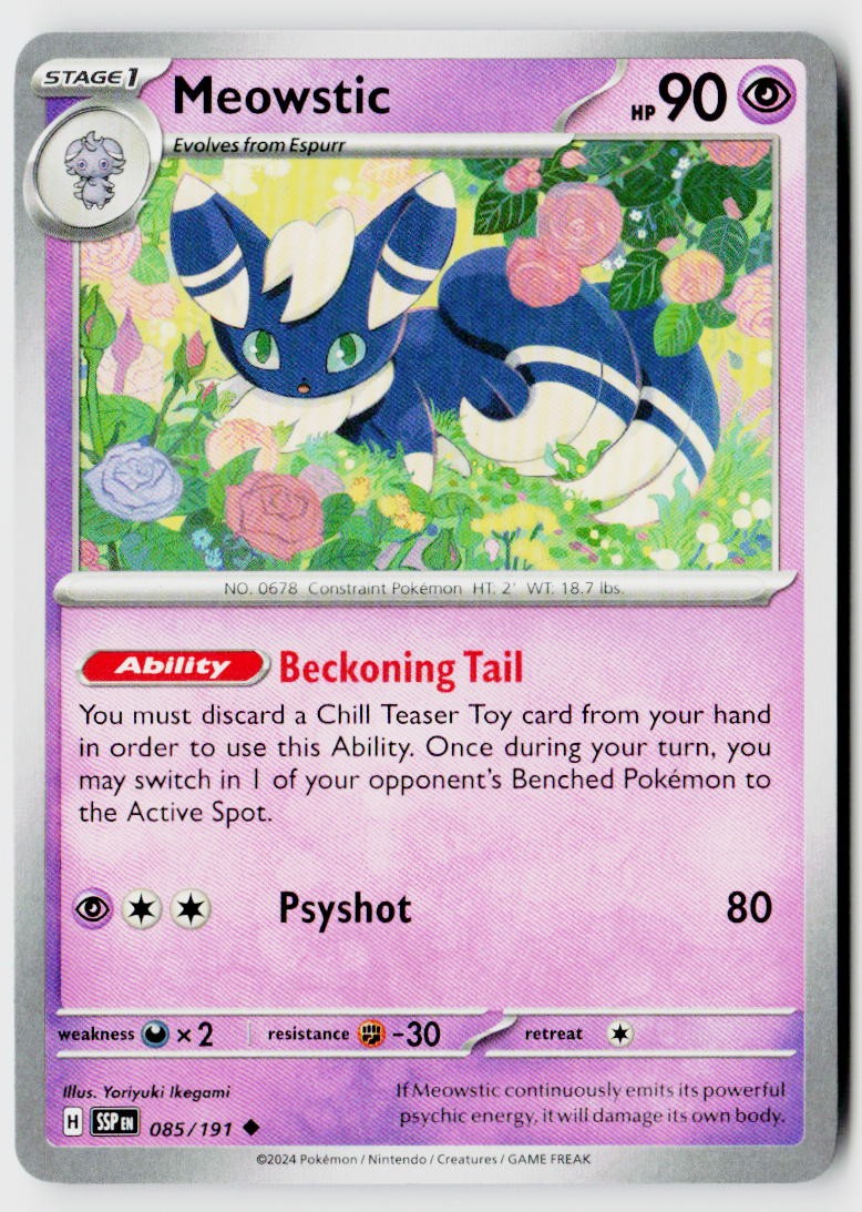 SV08: Surging Sparks #085/191 Meowstic