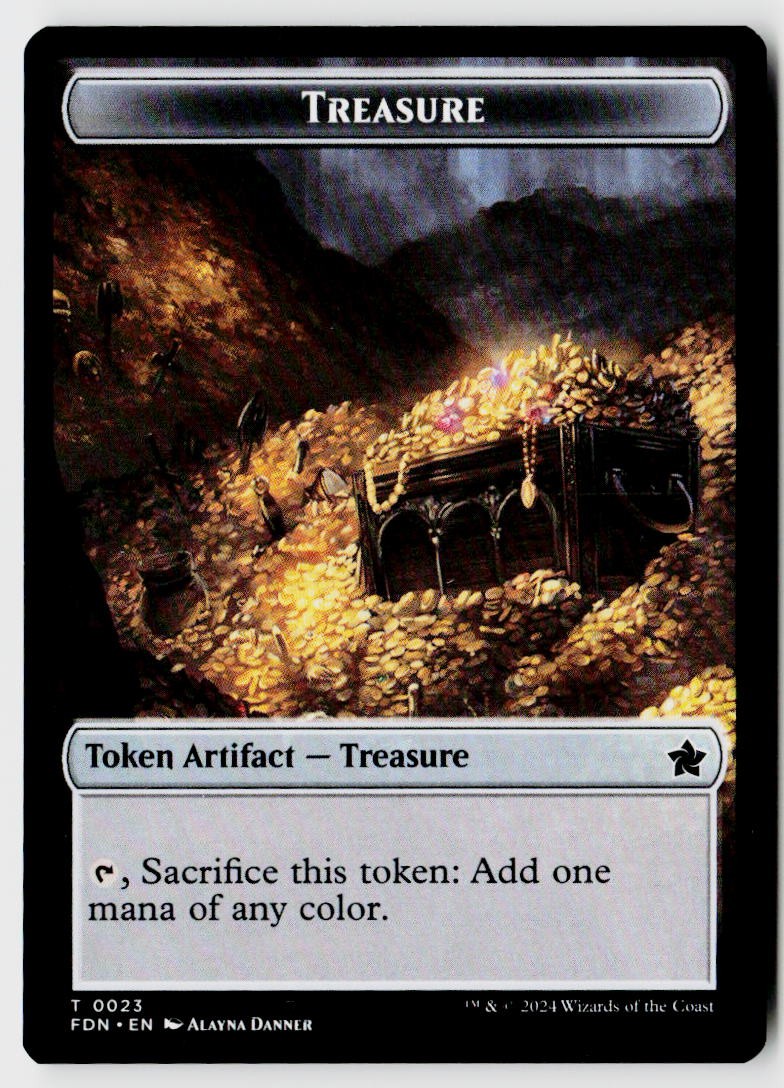 Foundations #22 // 23 Food // Treasure Double-Sided Token
