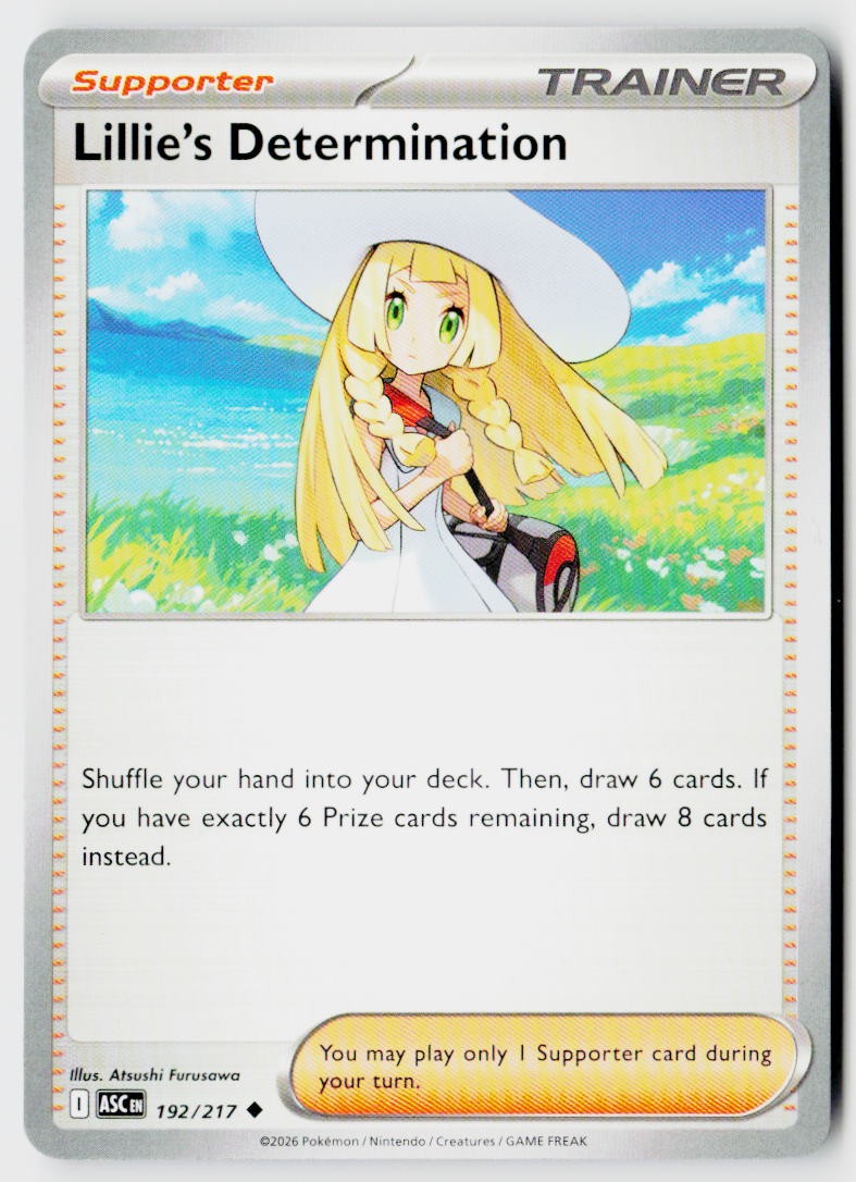 ME: Ascended Heroes #192/217 Lillie's Determination
