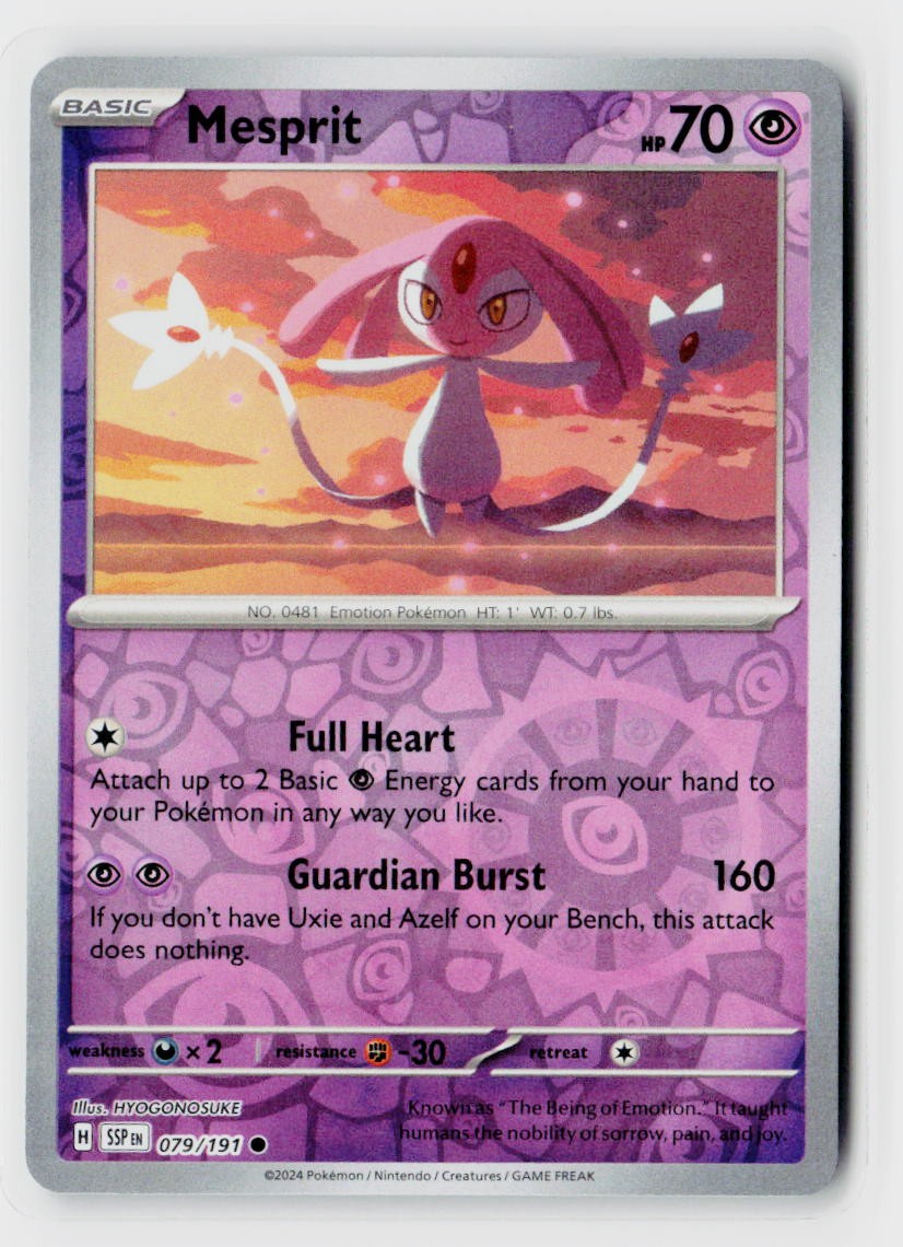 SV08: Surging Sparks #079/191 Mesprit - 079/191 Reverse Holo