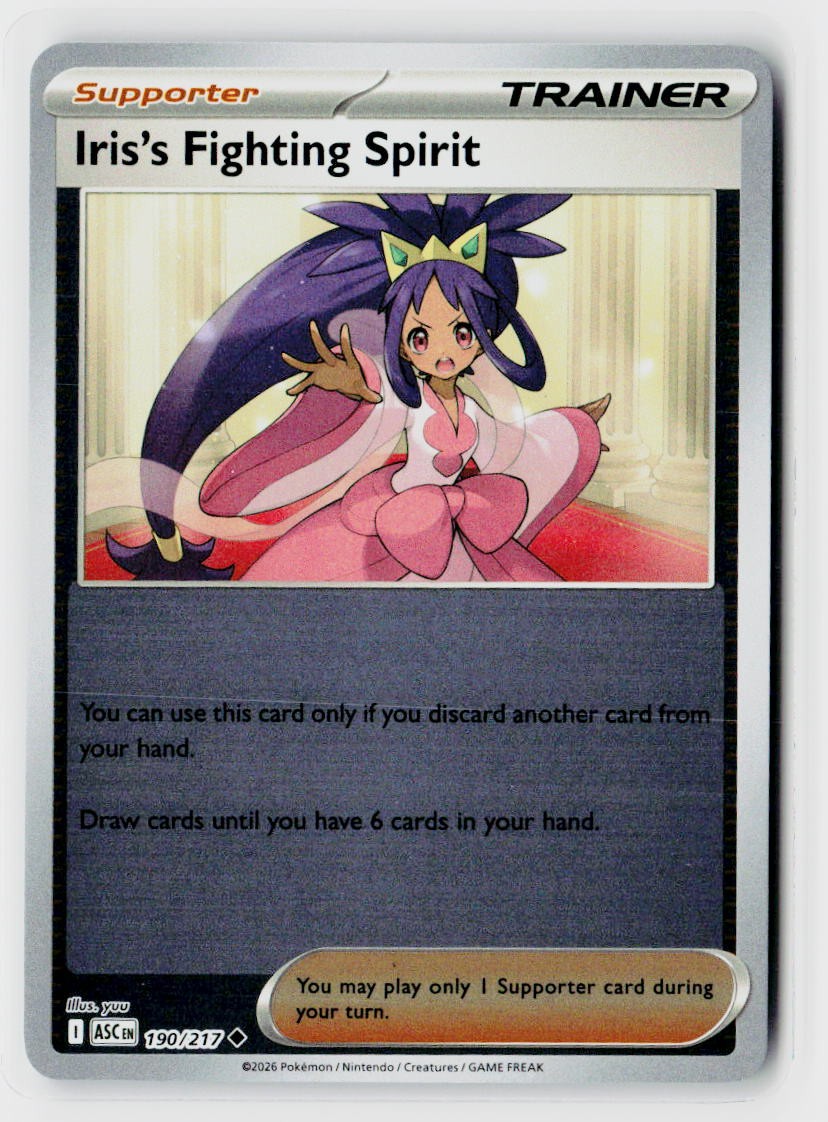 ME: Ascended Heroes #190/217 Iris's Fighting Spirit - 190/217 Reverse Holo