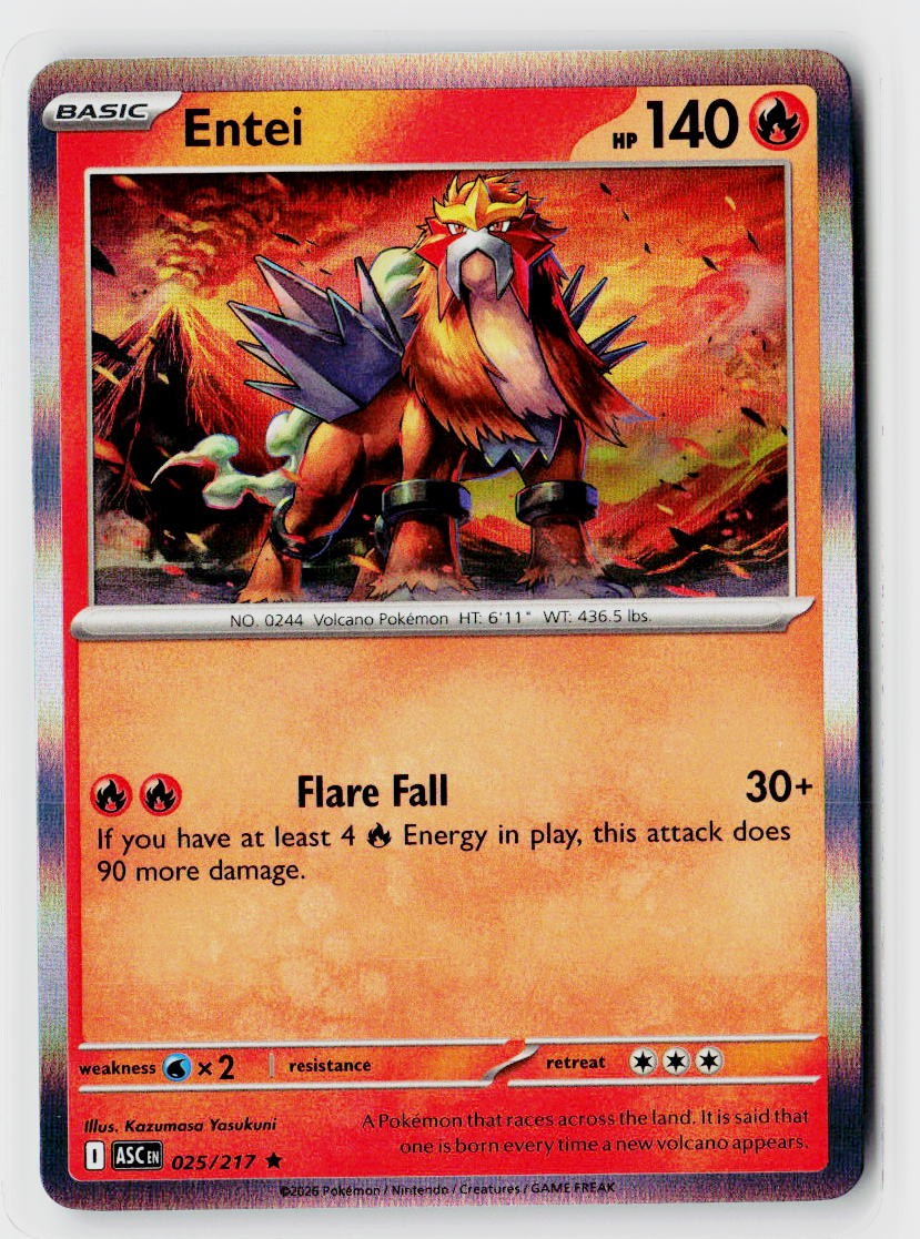 ME: Ascended Heroes #025/217 Entei Holo