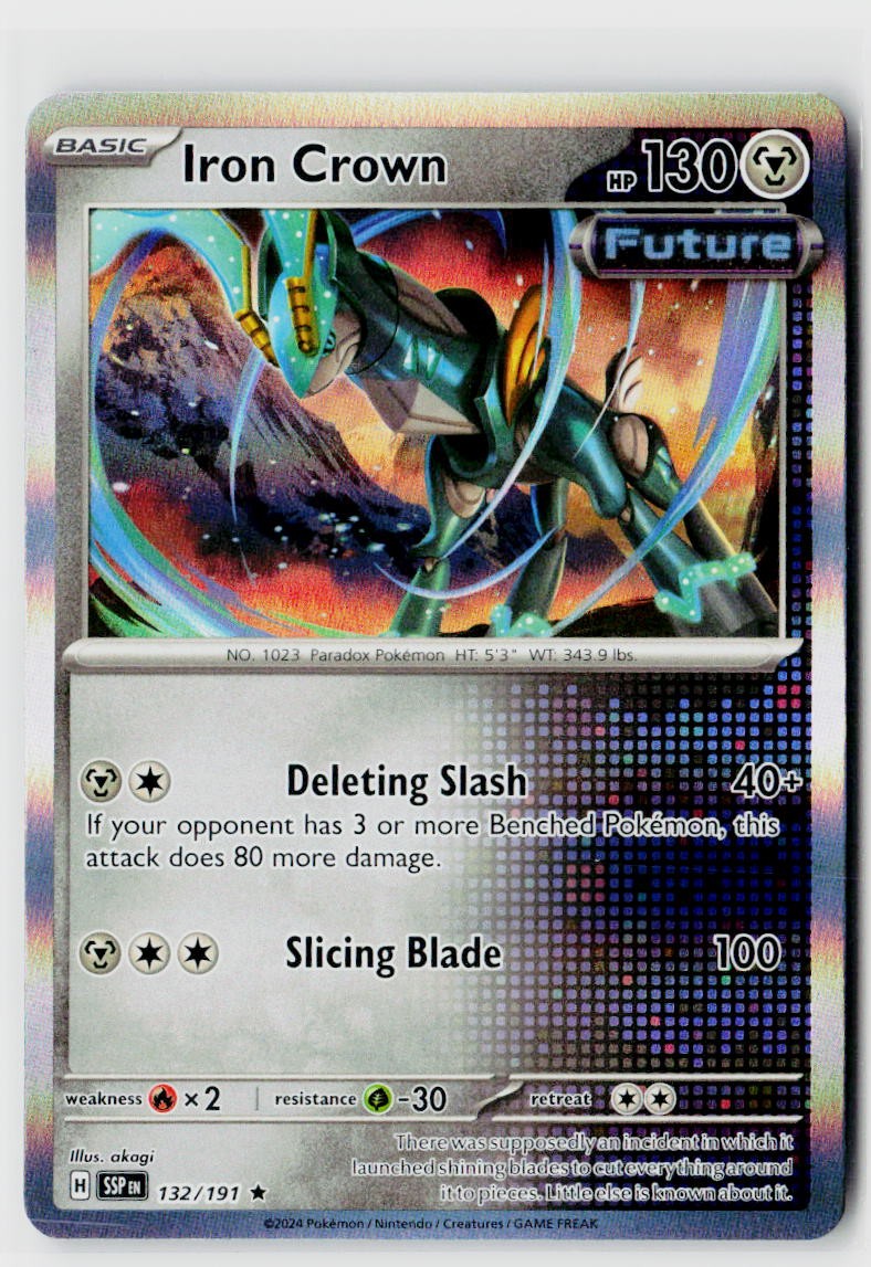 SV08: Surging Sparks #132/191 Iron Crown Holo