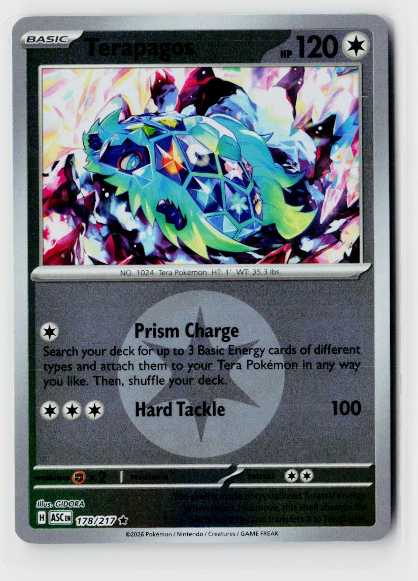 ME: Ascended Heroes #178/217 Terapagos Reverse Holo