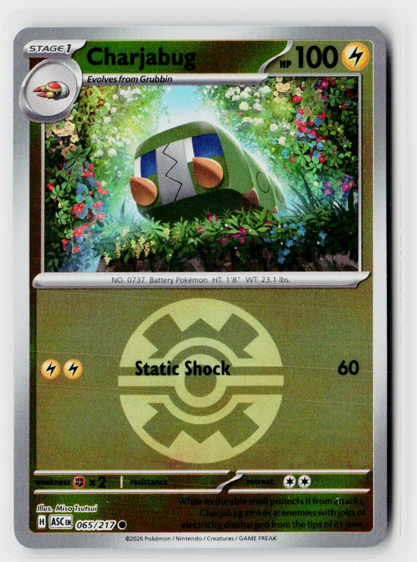 ME: Ascended Heroes #065/217 Charjabug (Quick Ball) Reverse Holo