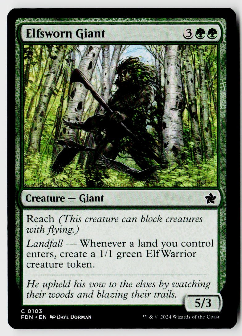 Foundations #103 Elfsworn Giant