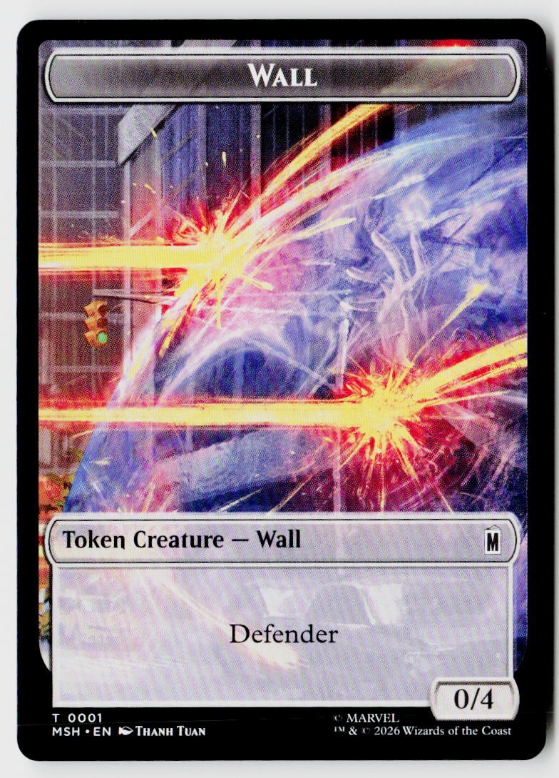 Marvel Super Heroes #001/011 Wall // Alien Double-Sided Token