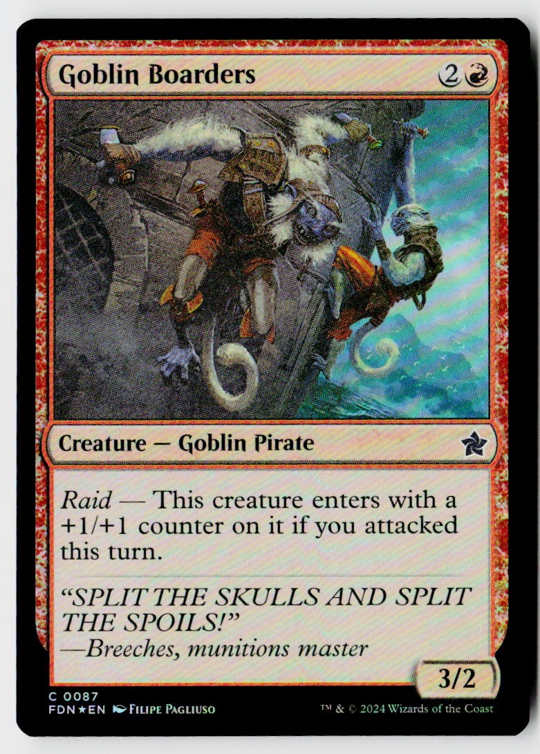 Foundations #87 Goblin Boarders Foil