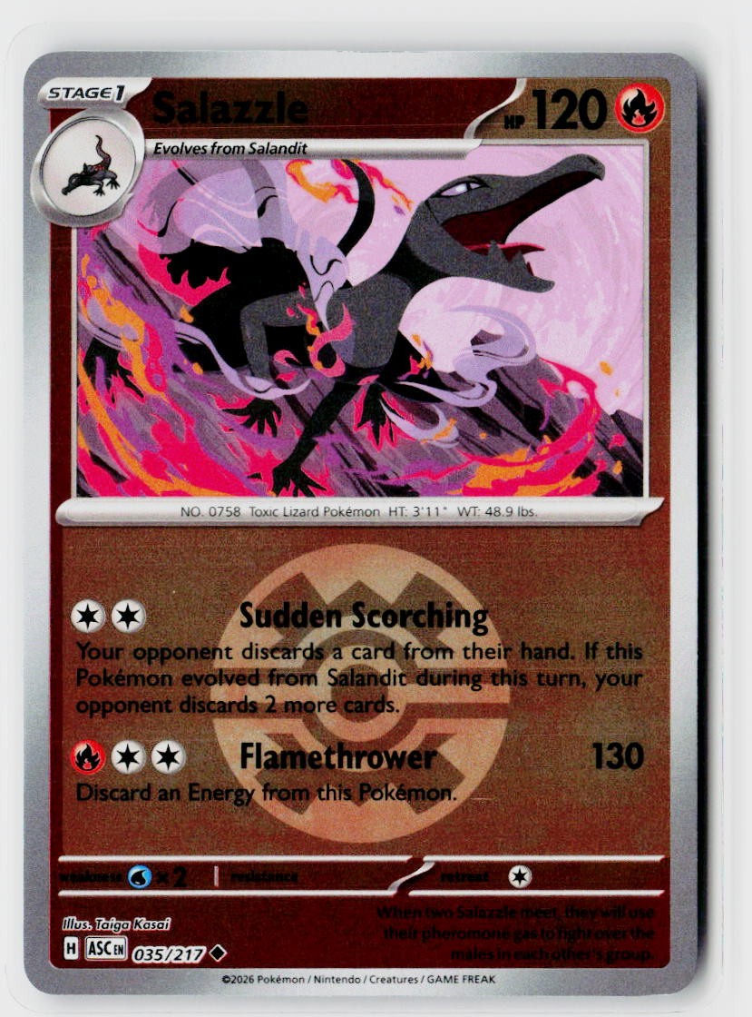 ME: Ascended Heroes #035/217 Salazzle - 035/217 (Quick Ball) Reverse Holo