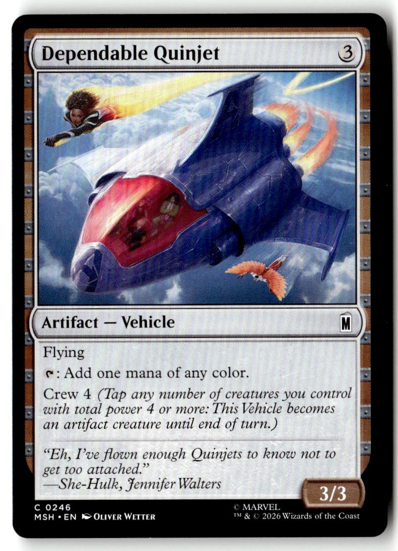Marvel Super Heroes #246 Dependable Quinjet