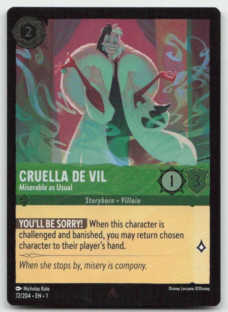 The First Chapter #72 Cruella De Vil