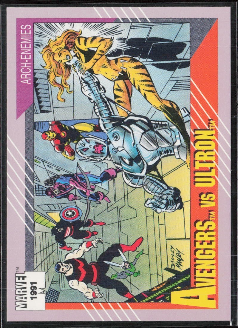1991 Marvel Impel Avengers vs Ultron #114