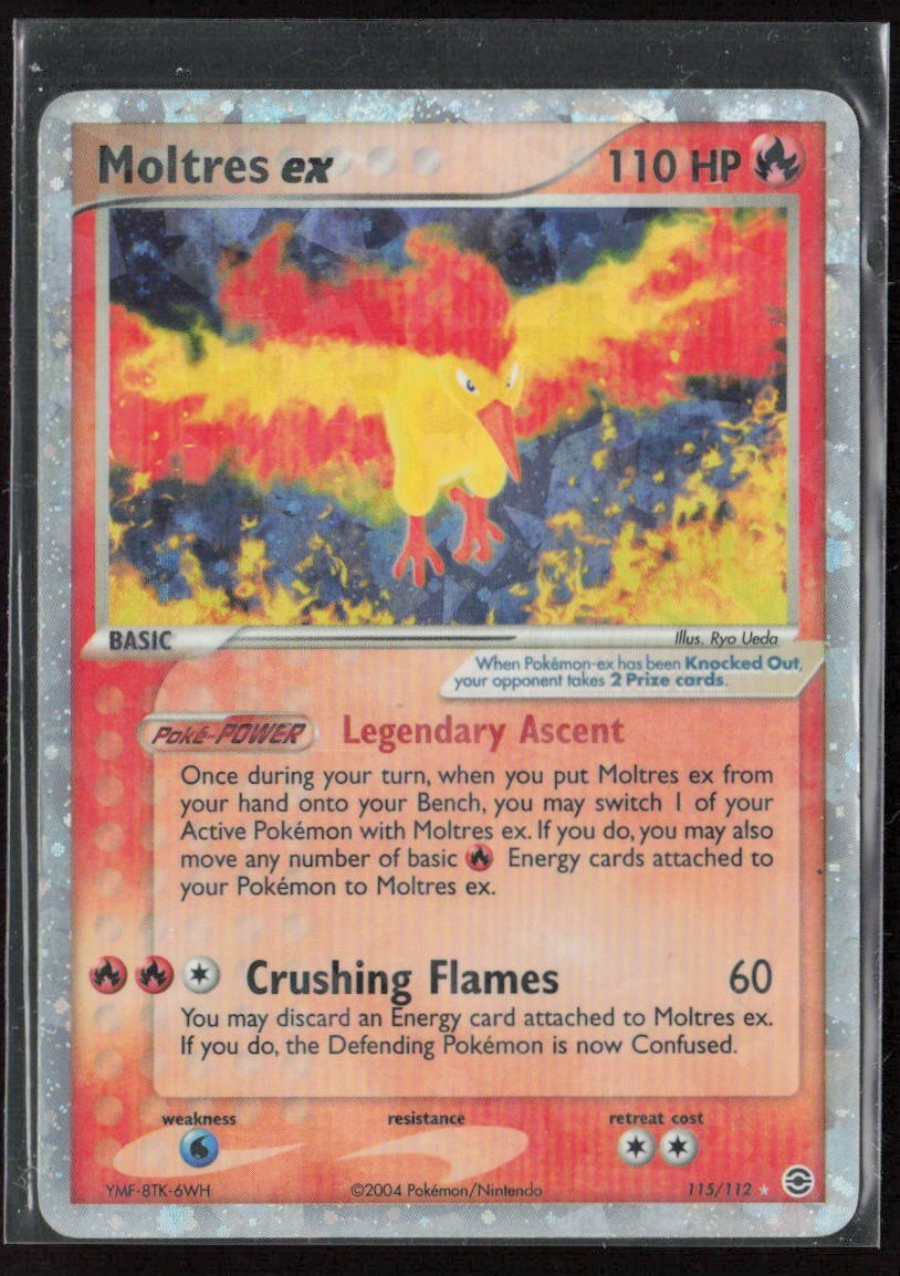 Moltres ex 115/112 EX FireRed & LeafGreen Secret Rare Holo