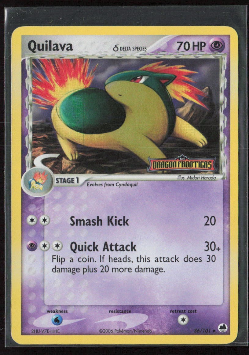Quilava (Delta Species) 36/101 EX Dragon Frontiers Reverse Holo Stamped