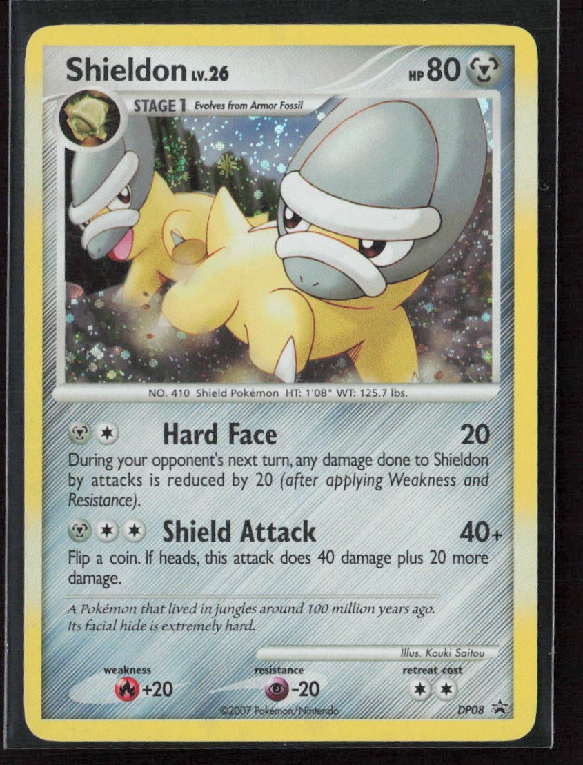 Shieldon Pokémon Diamond & Pearl Black Star Promo #DP08 2007