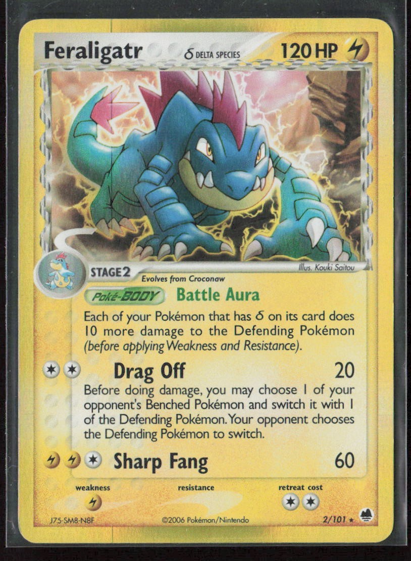 Feraligatr (Delta Species) 2/101 EX Dragon Frontiers Holo
