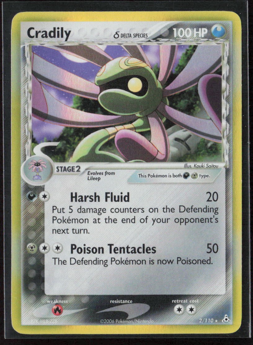 Cradily (Delta Species) 2/110 EX Holon Phantoms Holo