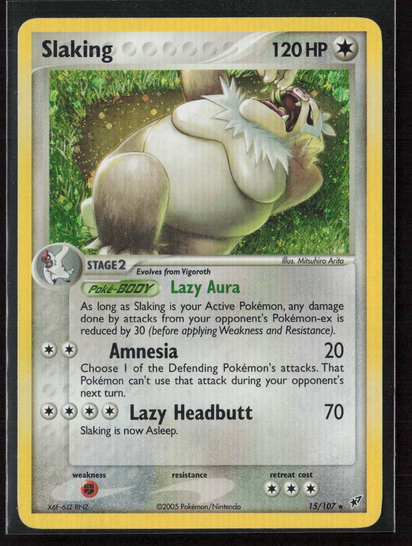 2005 Pokemon EX Deoxys Slaking Holo #15/107