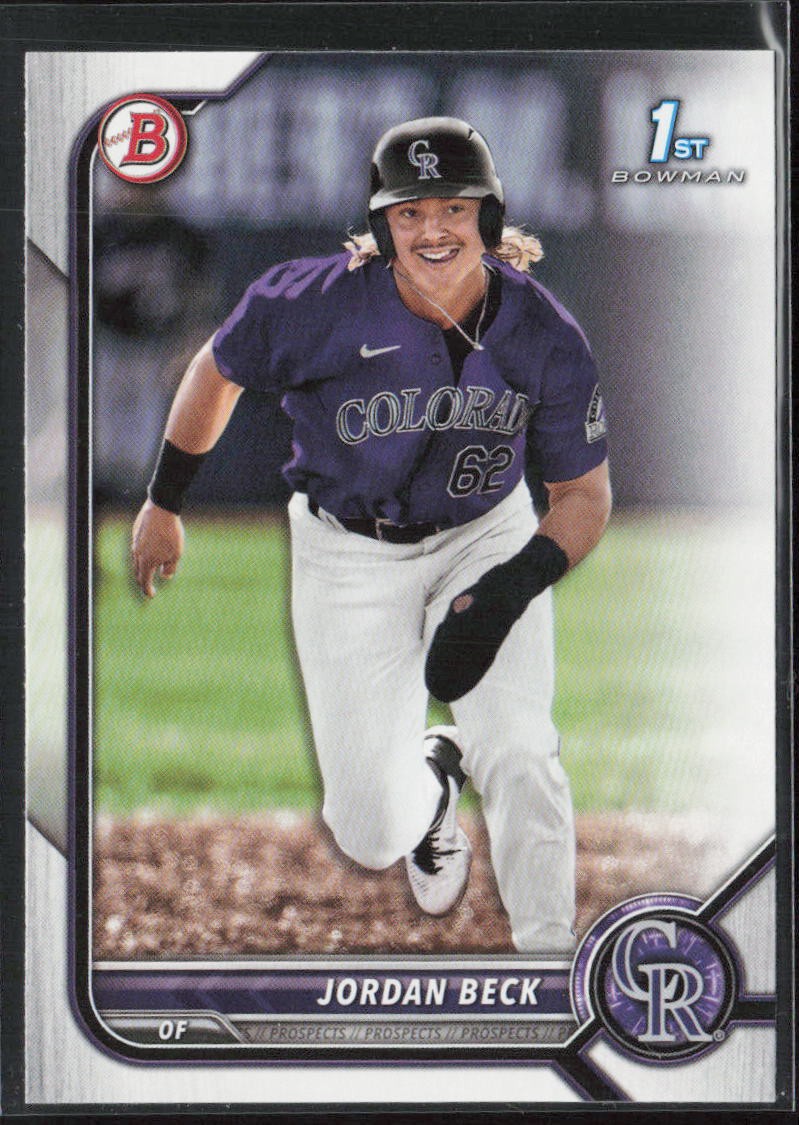 2022 Bowman Draft #BD-34 Jordan Beck