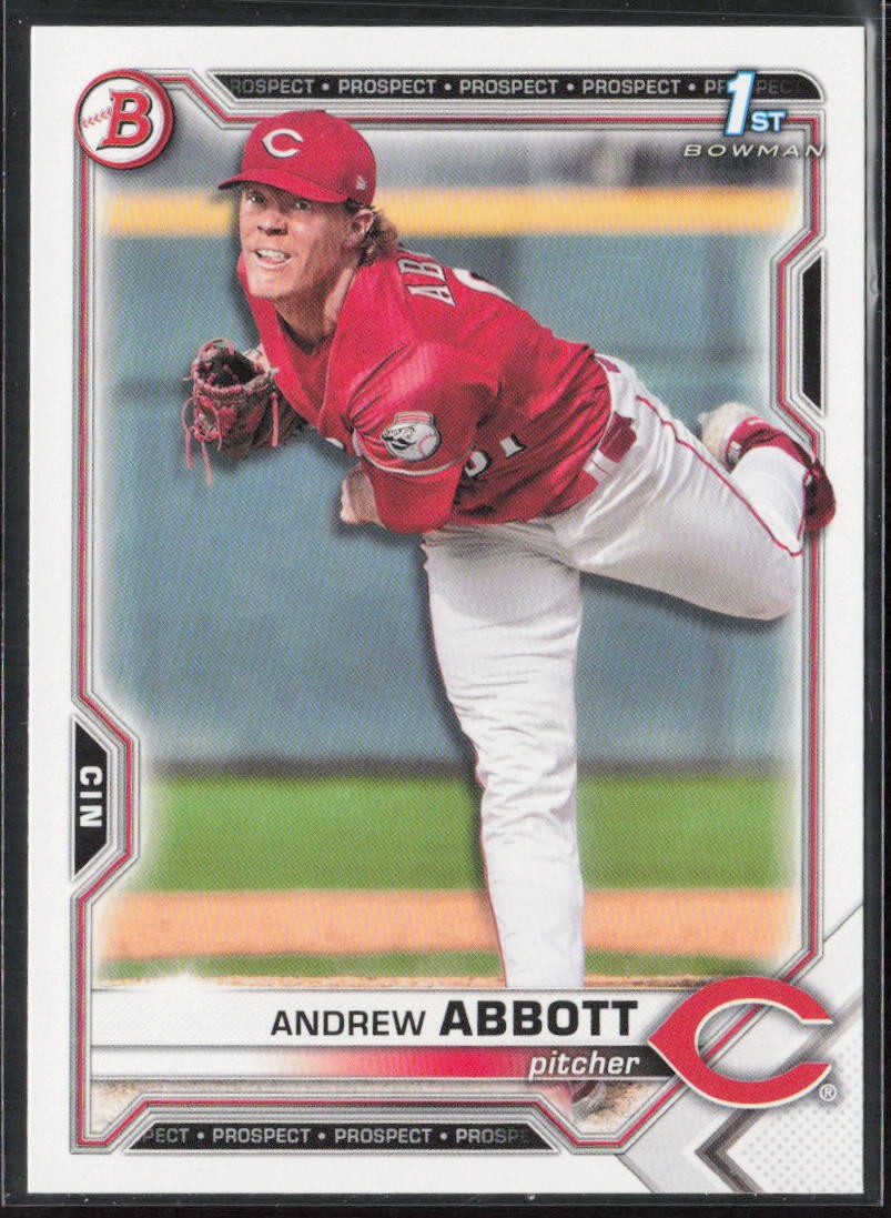 2021 Bowman Draft #BD-8 Andrew Abbott