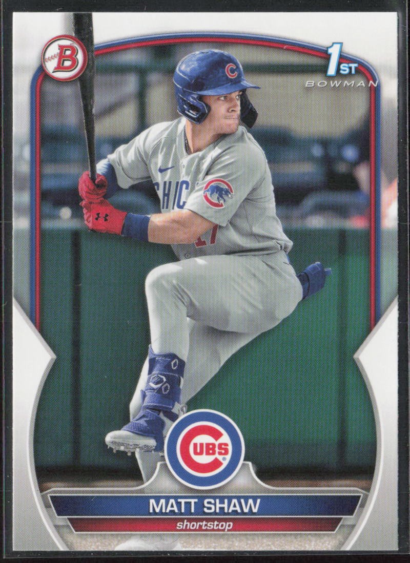 2023 Bowman Draft #BD-33 Matt Shaw 1st Bowman