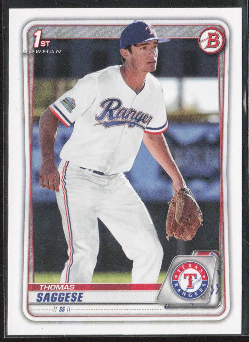 2020 Bowman Draft #BD-167 Thomas Saggese
