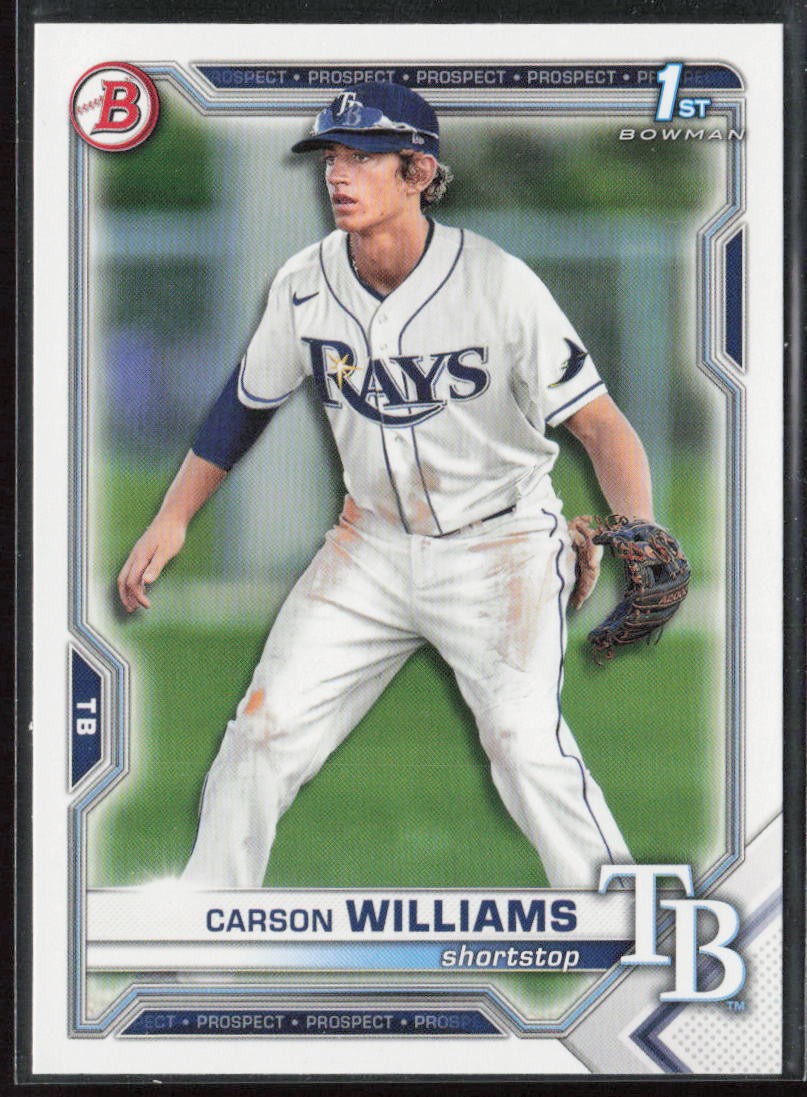 2021 Bowman Draft #BD-180 Carson Williams