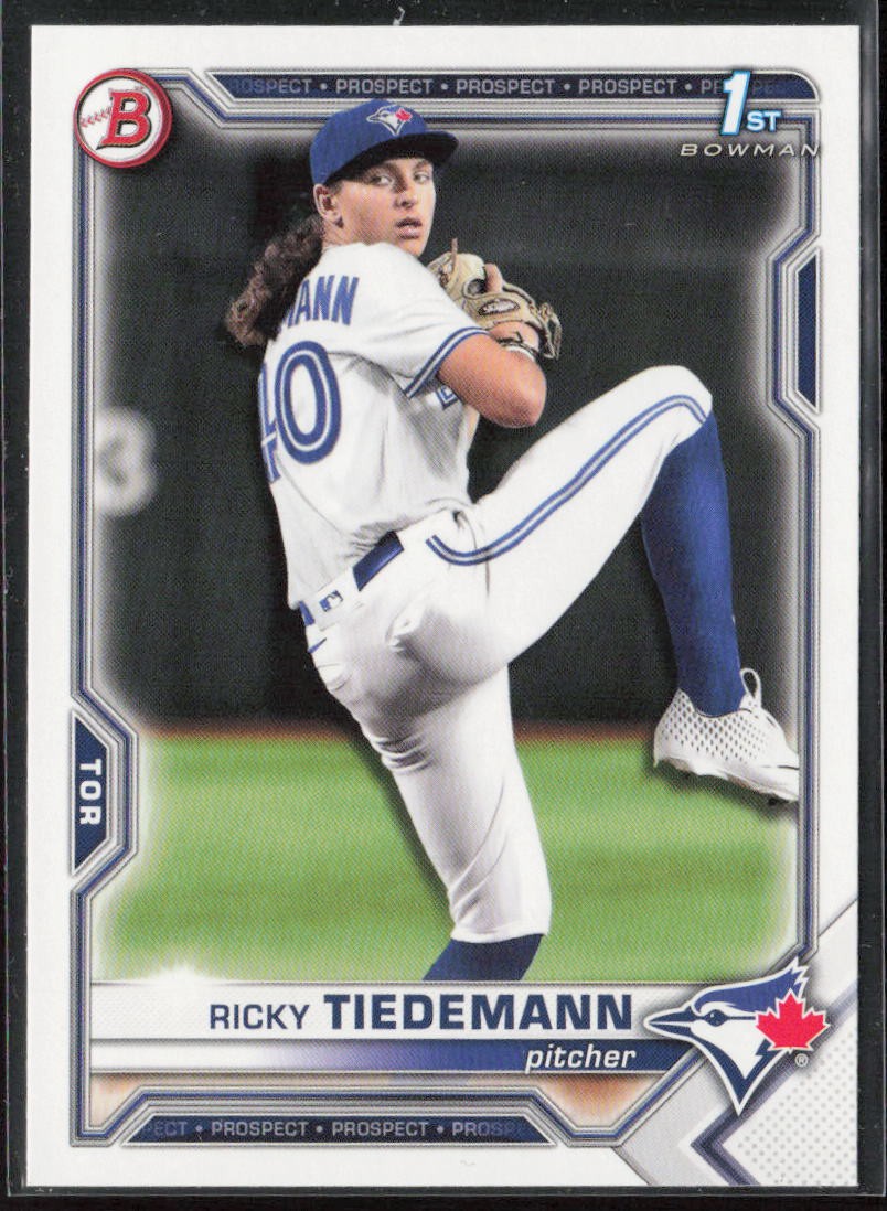 2021 Bowman Draft #BD-89 Ricky Tiedemann
