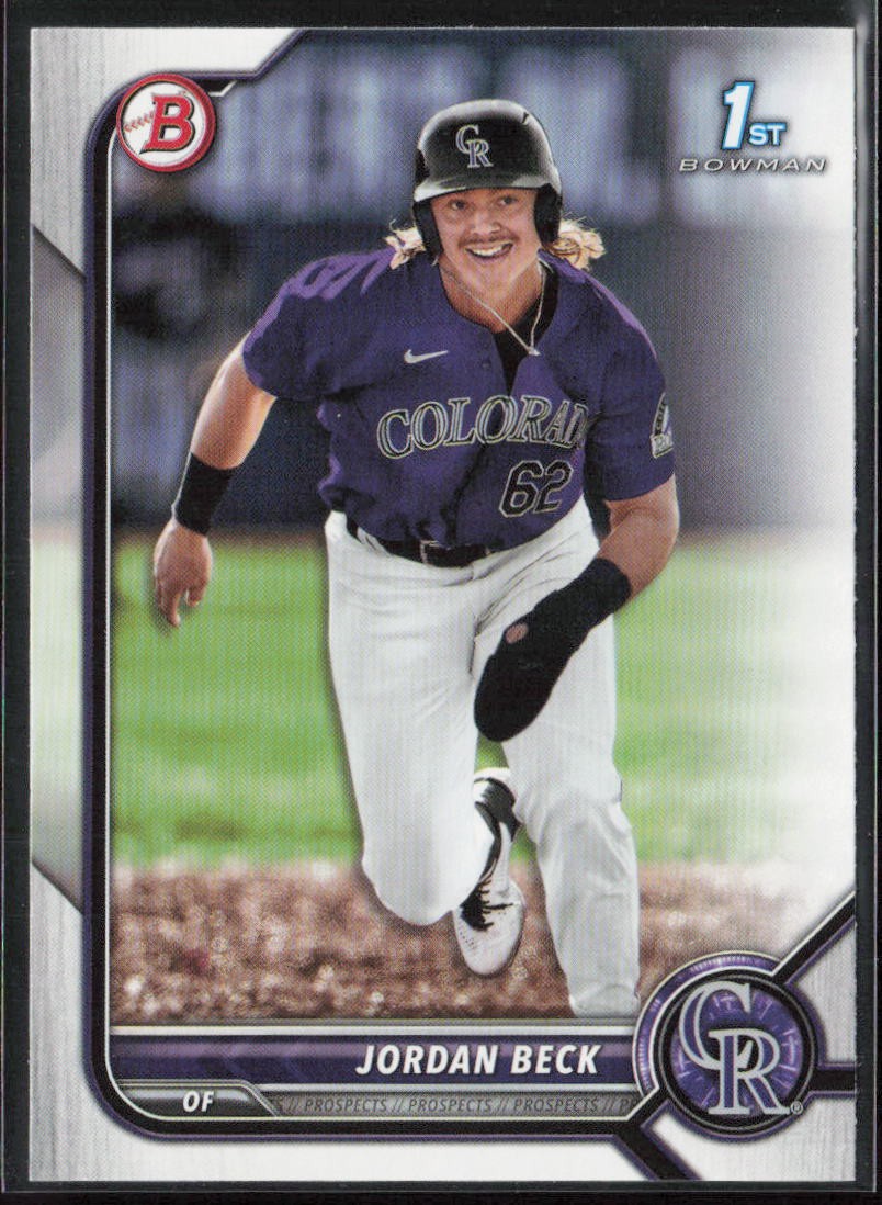 2022 Bowman Draft #BD-34 Jordan Beck