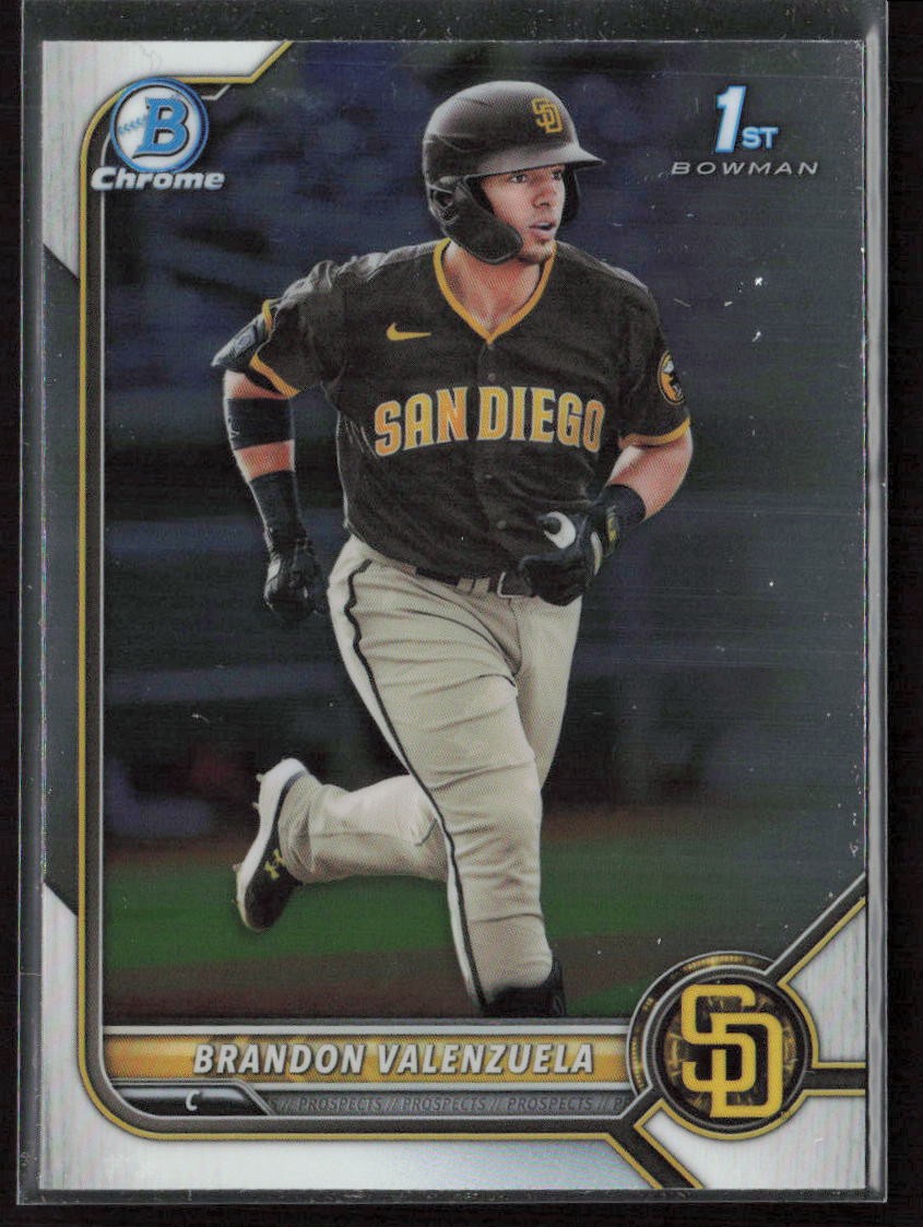 2022 Bowman Chrome #BCP-28 Brandon Valenzuela