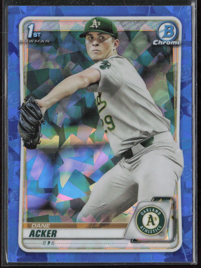 2020 Bowman Chrome Sapphire #BD-8 Dane Acker
